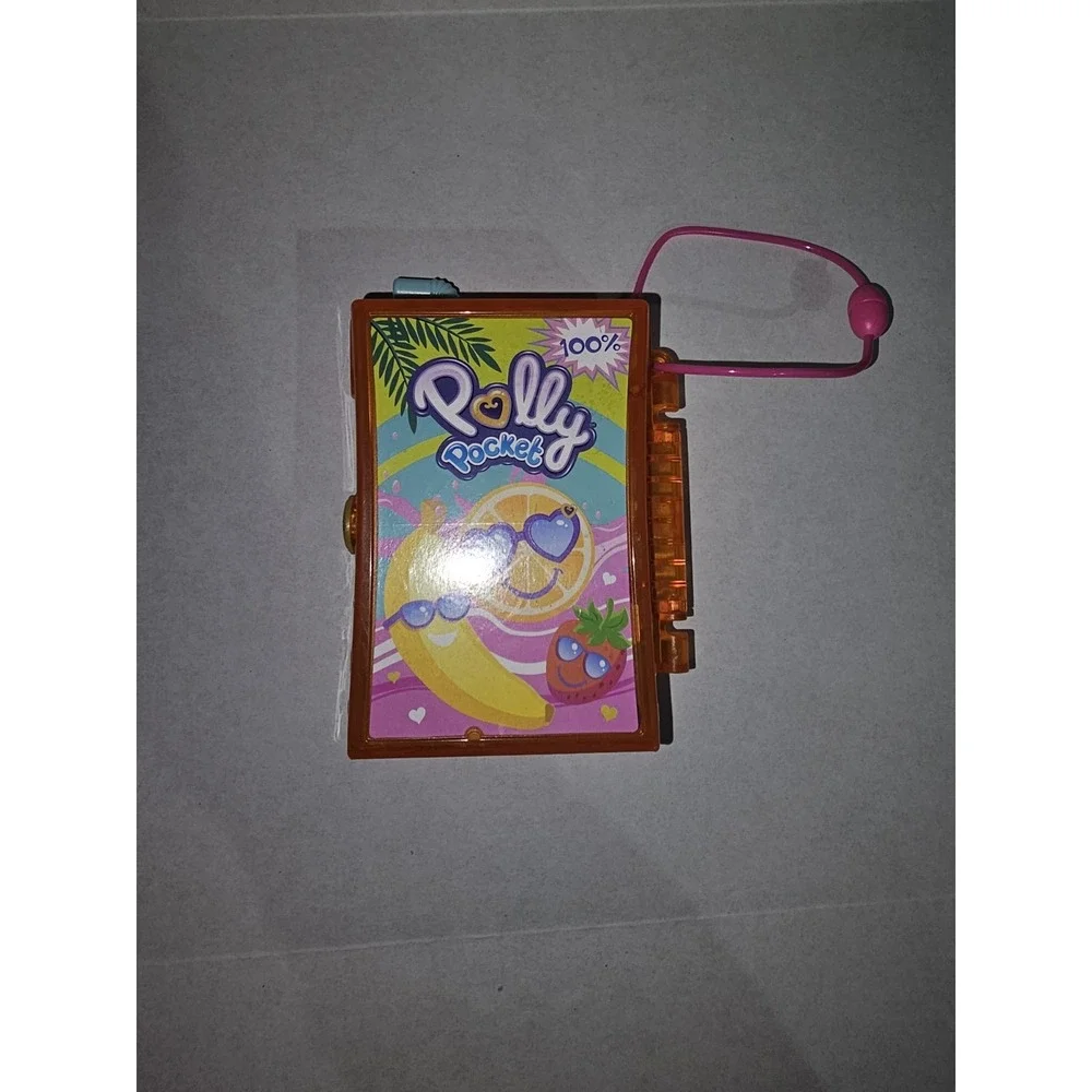 Polly Pocket‎ Compact Lot Llama & Fruit Book Playsets w Figures Mattel 2019